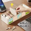 Caja de Almacenamiento para Cables de Datos Cable de Carga Cable Cargador de Teléfono Organizador Compartimentado Artefacto de Organización Caja a Prueba de Polvo para Escritorio Gestión de Cables