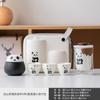 Conjunto de chá de viagem Panda portátil para uma pessoa Xícara expressa acampamento ao ar livre fofo simples uma chaleira três xícaras portátil para fazer chá