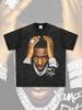 Camiseta de Manga Corta con Estampado Hip-Hop Retro Transfronterizo Sudadera con Capucha de Cuello Redondo de Manga Larga