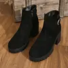 Botas Martin para Mujer Estilo Europeo y Americano Otoño/Invierno 2026 para Uso Exterior Botines Casuales de Caña Corta Comercio Exterior Talla Grande Color Sólido Hebilla