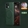Adecuado para Funda de Teléfono Móvil Oppore4F, Realme14Pro Textura de Cuero Succión Magnética A5X Soporte Metálico 13F Funda Protectora