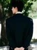 Nova jaqueta estilo chinês com gola alta, terno masculino, blazer estilo Tang, terno Zhongshan para noivado e casamento, moderno