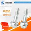 Parafusos com Flange e Arruelas Serrilhadas, Aço Carbono Galvanizado, Design Antiderrapante, Rosqueados, em Estoque