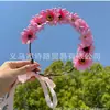 Guirnalda de girasoles tocado niña adulta salida de primavera accesorios de fotografía reunión deportiva escolar 11º festival actuación infantil