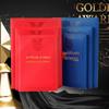 Pano Couro Certificado de Honra Case Grande Escola Espessa Certificado Livro Capa em relevo Bronzing Capa qh