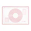 Tapete para amasar masa grueso para el hogar, tapete para amasar y hornear masa resistente a altas temperaturas con escala, tapete de silicona de fibra de vidrio para rodar, venta al por mayor