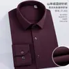 Camisa Social Casual de Malha Modal Cashmere Manga Longa 26 Nova Outono Masculina Cor Sólida Espessada Não Amassa