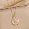 Collar Jardín Monet Estilo Pintura al Óleo Collar Elegante Nicho Lujo Ligero Retro Francés Sencillo Versátil Accesorios Sin Color