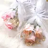 Ramo de Rosas, Flores Secas de Gypsophila, Flores Artificiales, Pequeños Recuerdos de Boda, Flores Eternas de Cumpleaños, Flores Hechas a Mano Personalizadas