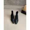 Primeiro Encontro Ji Senso de Design Nicho Street Style Botas de Cano Curto Femininas Outono Inverno Novo Pequenas Botas Nude Francesas Botas Emagrecedoras Chelsea