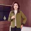 Novo Estilo 2026 Casaco de Lã Dupla Face de Primavera para Mães, Mulheres de 50 Anos, Meia-Idade e Idosas, Elegante e Moderno Top de Lã para Primavera e Outono