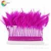Nuevos Productos de Wen Ci Recomiendan Pendientes con Borde de Tela Blanca Rasgada de 4-6 Pulgadas Joyería Accesorios de Decoración para Posavasos Pelo de Gallo Rasgado a Mano