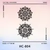 Tatuagens Adesivas de Ervas Totem Flor de Mandala para Homens e Mulheres Impermeáveis Duradouras Tatuagem Artificial Não Refletiva Suco Semi-Permanente