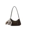 Bolso tipo bandolera estilo retro, bolsa tipo dumpling para mujer, nuevo estilo Otoño 2025, moda simple, textura de alta calidad, bolso de un solo hombro cruzado