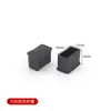 Tapón para tubo cuadrado rectangular funda de tubo de goma PVC engrosada antideslizante mesa y silla protectora anti-ruido para pies cubierta protectora para pies venta al por mayor