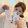 Adecuado para iPhone 16 Pro Max Funda para teléfono Apple 15 Pro Dibujos animados Bordado KT Cat 14 Cuero 13 Nuevo 16