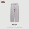 BE Moda Masculina Outono/Inverno 2025 Jovem Cor Sólida Calça Esportiva Solta com Forro de Lã Calça Reta Espessa Calça Casual Masculina