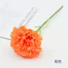 Arreglo de flor artificial de clavel de tallo corto de un solo tallo, ramo de utilería para fotografía de jardinería, decoración de pared de plantas para decoración del hogar, flor de seda