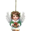 Colgante Decorativo de Ángel Niña Linda Navideño Colgante para Árbol de Navidad Muñeca Ángel Colgante para Coche Nuevo Producto Transfronterizo