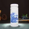 Copo de Água Isolado Anti-Escaldante com Revestimento de Cerâmica de Jingdezhen para Estudantes Masculinos e Femininos Copo Térmico para Presentear Copo Pessoal para Chá com Display de Temperatura