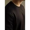 Otoño 2025 Nueva Camiseta de Manga Larga para Hombre de Algodón Pesado de 300 g Cuello Redondo Holgada Camiseta Básica Marca de Moda ins