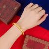 Pulsera de bambú esmerilado Herencia Antigua pulsera de bambú flor de coche fresco pulsera chapada en oro al vacío en stock venta al por mayor