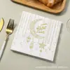 Servilleta desechable con impresión a color de fábrica fiesta hotel comida occidental servilleta de papel imprimible Logo