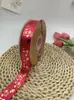 Yum Hecho a Mano Cinta Nueva Cinta Estampada Amor Meteoro Cinta Nueva Termoestable Bronceada Día de San Valentín Seda