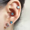 ¡56 Colores Swarovski! Clavo Explosivo Huazi para Hueso del Oído Acero de Titanio Clavo Coclear Suela Retorcida Plana