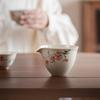 Mesa de Hielo Pintado a Mano Naranja Caqui Té Mar Taza Pública Individual Juego de Té Estilo Chino Accesorios Artefacto para Hacer Té Taza de Té Kung Tao