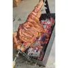 Estufa de Parrilla para Pierna de Cordero Asada, Parrilla de Carbón Doméstica para Interiores, Parrilla para Brochetas de Pollo, Cerdo Lechón Asado y Costillar de Cordero, Acero Inoxidable para Exteriores
