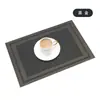 Jogo Americano Estilo Ocidental Ningxin, PVC Nórdico Ecológico Trançado Duplo Aro Mesa de Jantar Tapete de Isolamento Térmico, Tapete para Louça de Casa e Hotel