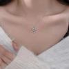 Collar Candado de Larga Duración Chapado en Plata 925 2023 Nuevas Explosiones Nicho para Mujer Lujo Ligero Seguro Cadena Clavicular