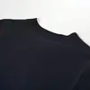 Vestido de Punto Pullover de Verano 2026 Nuevo Estilo Francés Cuello Redondo Hebilla Metálica Corte Ajustado Hueco Adorno de Volantes