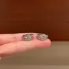 Exquisitos Clips para Orejas de Circonita en Forma de Herradura, Sin Perforar, Nicho, Lujo Ligero, Gama Alta, Compactos, Simples, Brazaletes para Orejas Personalizados