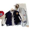 Jaqueta Infantil Bangcheng 2026 Outono Novo Cardigã Botões Urso Paddington Jaqueta Baseball Casual Meninos Bc0003