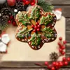 Árvore de Natal Plana Acrílica Nova Transfronteiriça Decorações de Floco de Neve 2D Enfeites Pendurados