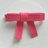 Gran lazo rosa de cuero de PU, hecho a mano, para sombreros, funda para teléfono móvil, zapatos con agujeros decorativos, venta al por mayor
