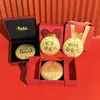 Ouro Puro 999 Mais Vendido Série Torta Princesa Fique Rico Feliz Aniversário Conjunto de Presente para Presentes de Feriado