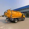 Camión de Limpieza y Succión Real Almacenamiento Independiente de Agua Almacenamiento de Aguas Residuales Bomba de Vacío de Alta Succión Transporte de Aguas Residuales Municipales Dragado de Tuberías Especial