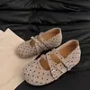 Sapatos Birkenstock plataforma de sola grossa para aumentar a altura, para mulheres baixinhas, novos mocassins Mary Jane de bolinhas para o início do outono de 2026
