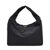 Bolsa Feminina Novo Estilo, Fashion e Casual, Bolsa de Compras Grande Capacidade, Bolsa de Ombro Versátil, Cor Sólida, Bolsa Simples de Nylon, Bolsa de Braço