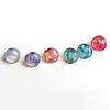 Uña de Labio F136 Titanio Borde Ondulado Aurora Jelly Ópalo Hueso del Oído Uña G23 Aleación de Titanio Joyería para Piercing Uña de la Lengua