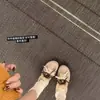 Mocasines Color Castaño~Estilo Retro Zapatos Birkenstock Peludos que Aumentan la Altura para Mujer, Nuevo Modelo Invierno 2025, Zapatos de Entrenamiento Alemanes Cálidos con Forro de Felpa para Mujer