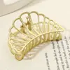 Moda Coreana Grande Presilha de Metal para Rabo de Cavalo Alto, Acessório de Cabelo para Mulheres, Elegante Pequeno Grampo de Cabelo