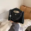 Bolso de Hombro Versátil de Alta Gama Nuevo 2025 Bolso Pequeño Fragante de Moda Retro para Mujer Bolso Bandolera con Cadena de Rombos para Mujer