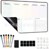 Imanes Personalizados para Nevera de Pizarra Transfronterizos, Imanes de Pizarra Blanca Borrables para Mensajes, Imanes de Planificador Semanal de Pizarra Blanca Creativa