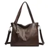 Bolso de hombro diagonal nuevo transfronterizo para mujer, gran capacidad, textura simple, bolso de un solo hombro, para trabajadores de oficina, bolso de mano retro versátil