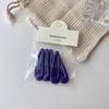 5 Um pacote de grampos de cabelo básicos para combinar, grampos BB de cor brilhante, grampos de franja, grampos laterais para meninas, grampos de gota d'água, acessórios de cabelo