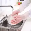 Trabalho doméstico, lavar louça, luvas, borracha, roupa branca transparente, borracha impermeável, borracha de limpeza doméstica, borracha antiderrapante, cozinha durável atacado
